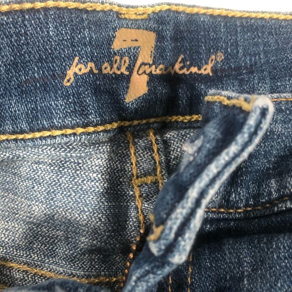 7 for All Mankind  MID ROLL DENIM SHORTS - Picture 4 of 4